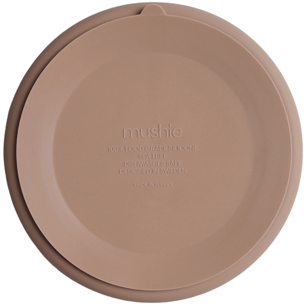 Mushie Silikone Tallerken Natural