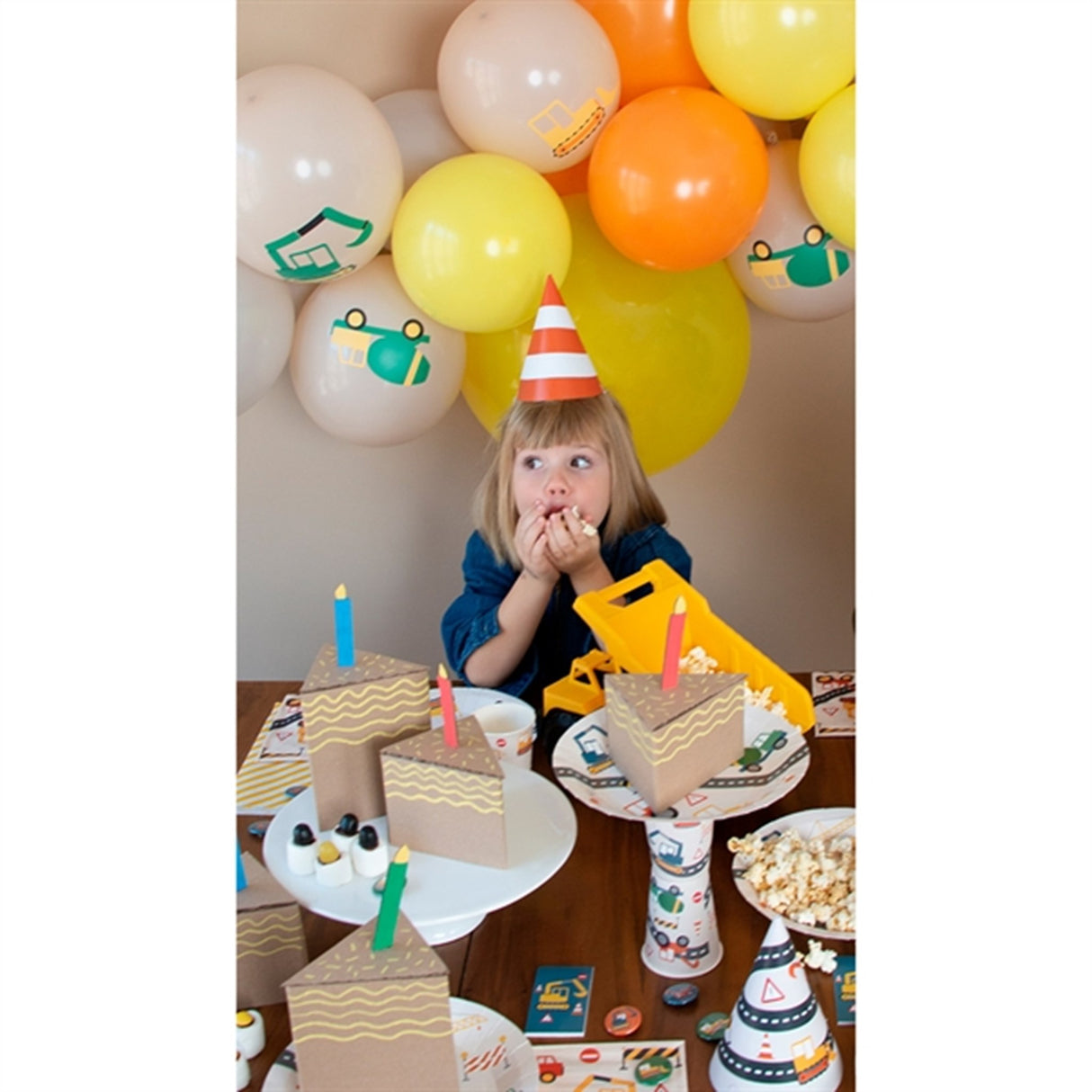 My Little Day Byggearbejde Festhatte 8 stk