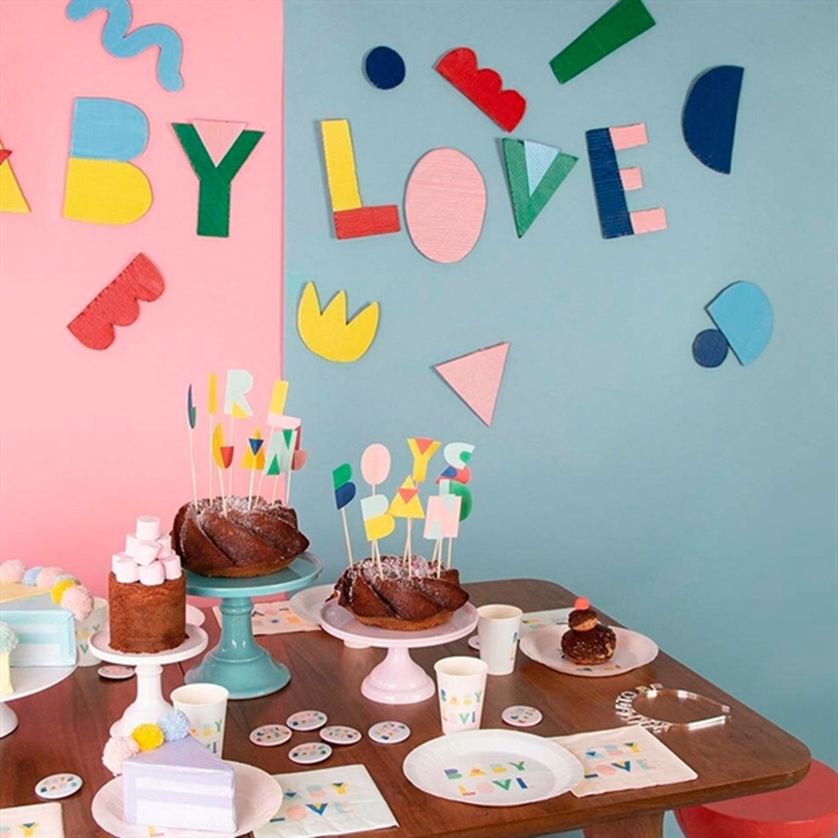 My Little Day Babyshower Nude Tallerkener 8 stk