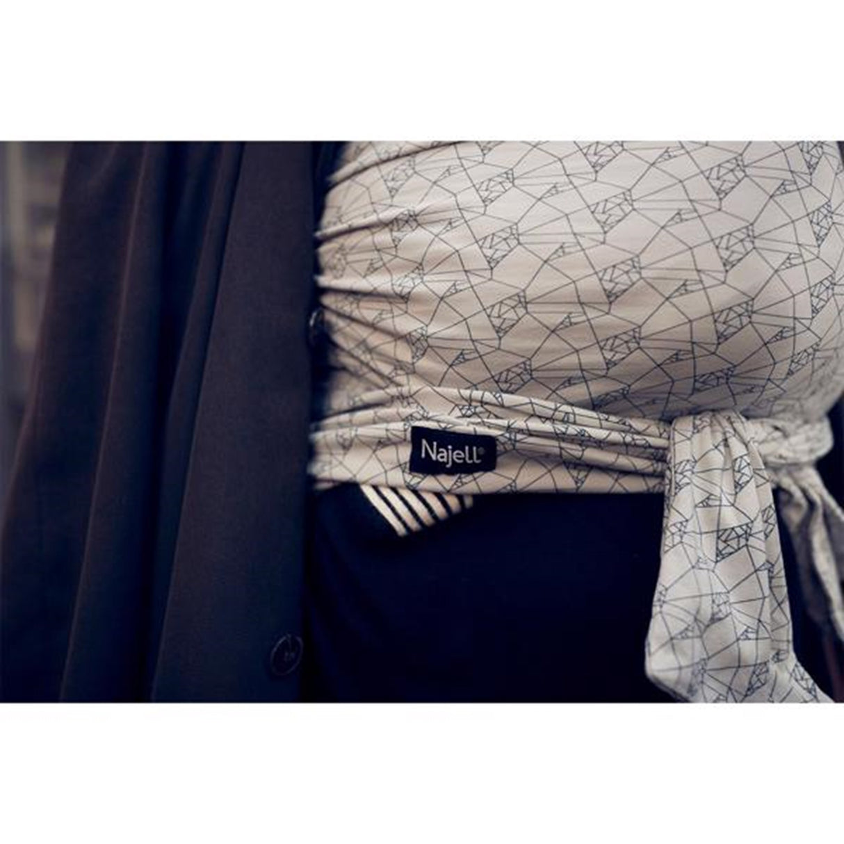 Najell Wrap Strækvikle Grey Print