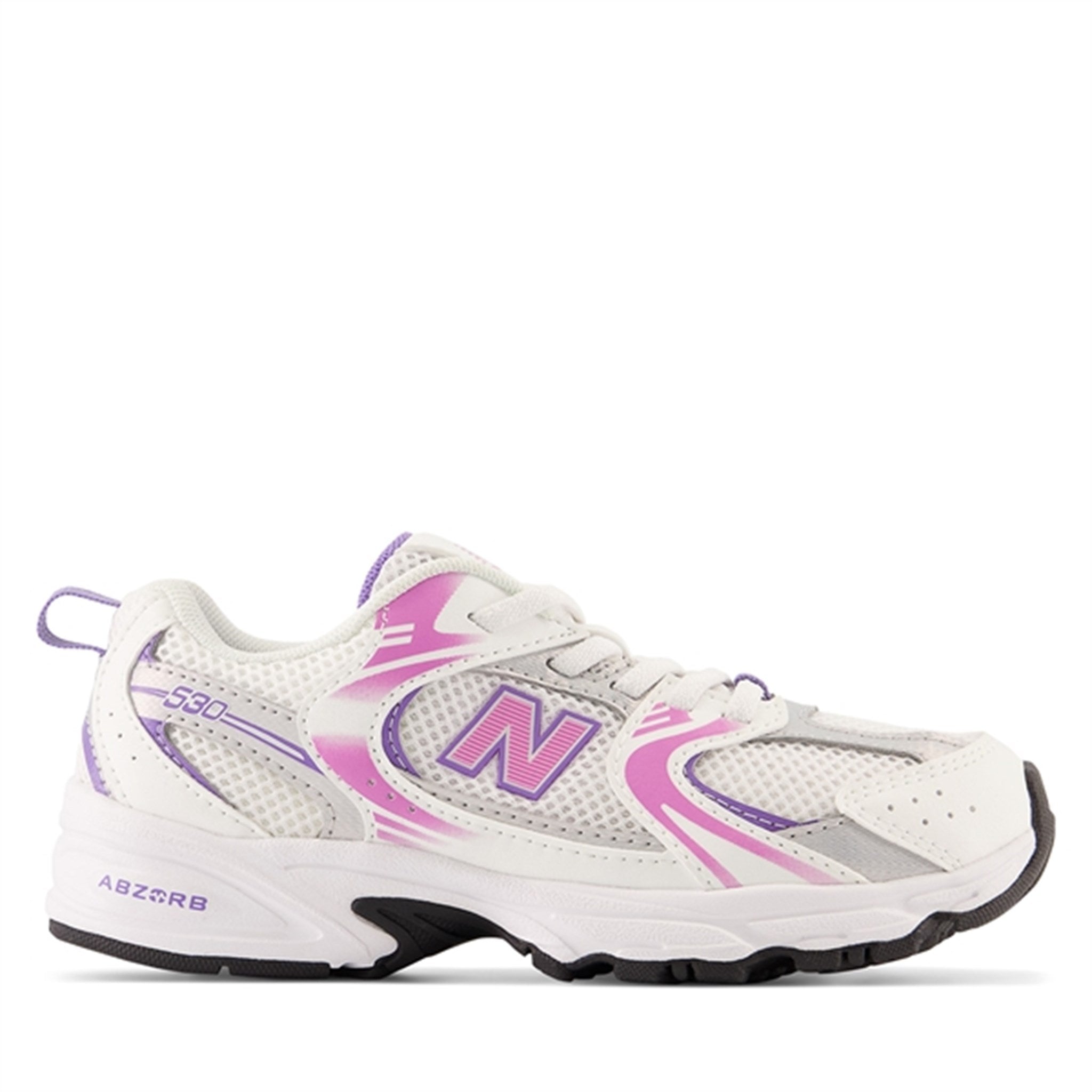 New Balance 530 White/Rasberry Sneakers