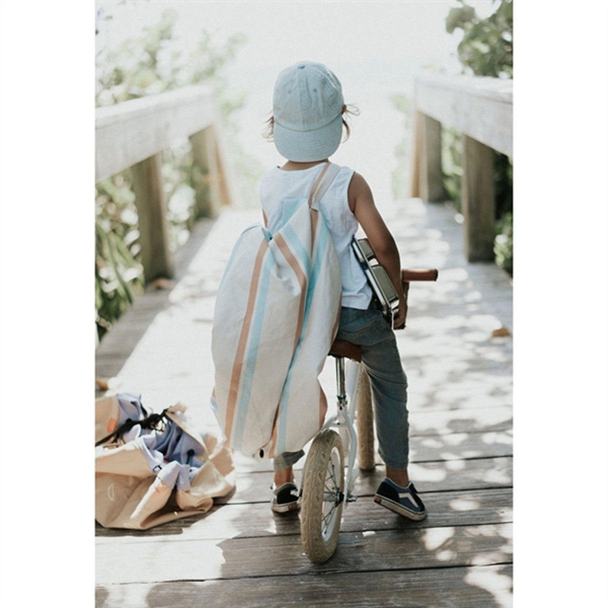 Play&Go 2-i-1 Legetæppe Outdoor Stripes