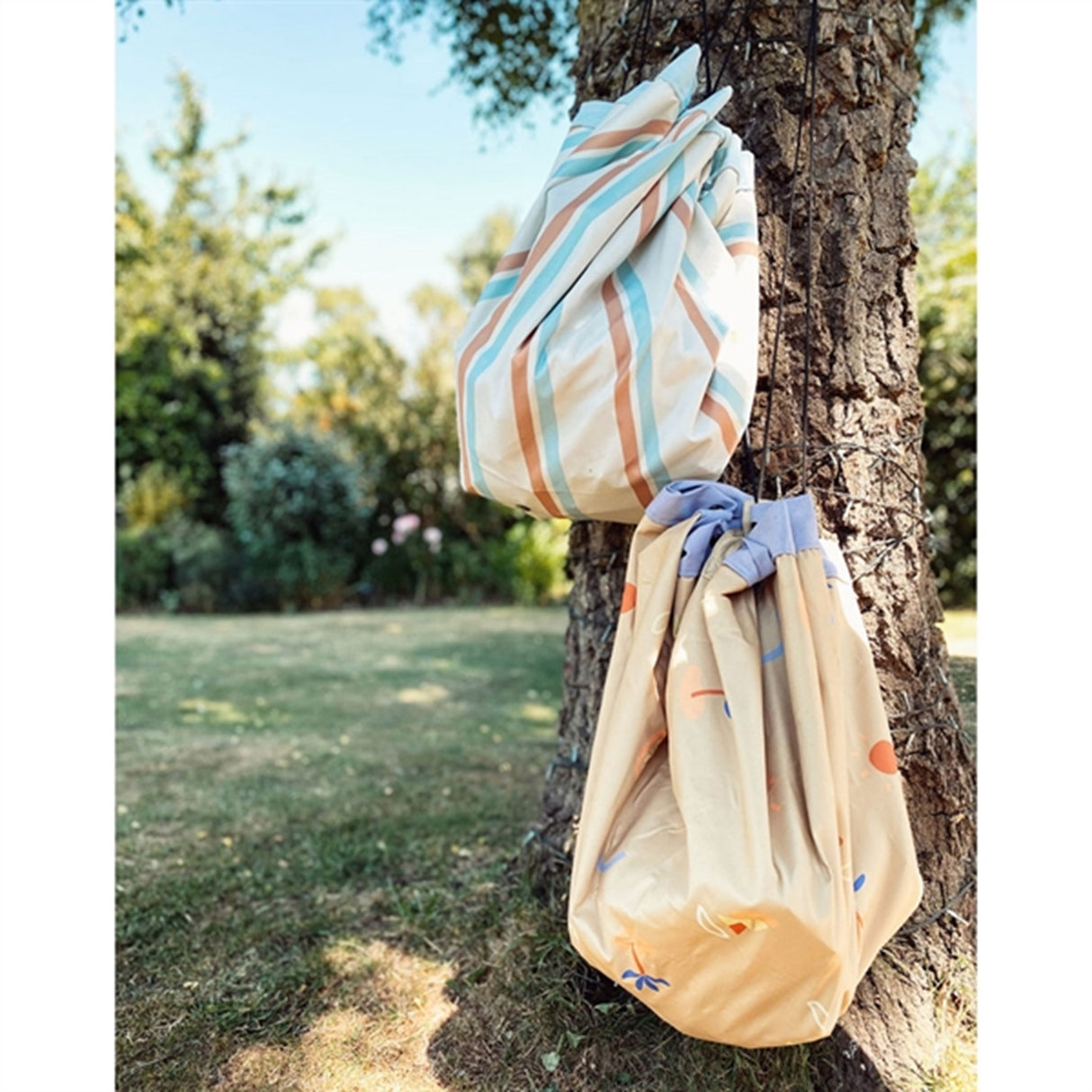 Play&Go 2-i-1 Legetæppe Outdoor Stripes