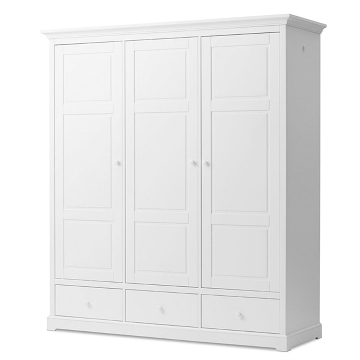 Oliver Furniture Seaside Klædeskab 3 Døre Hvid