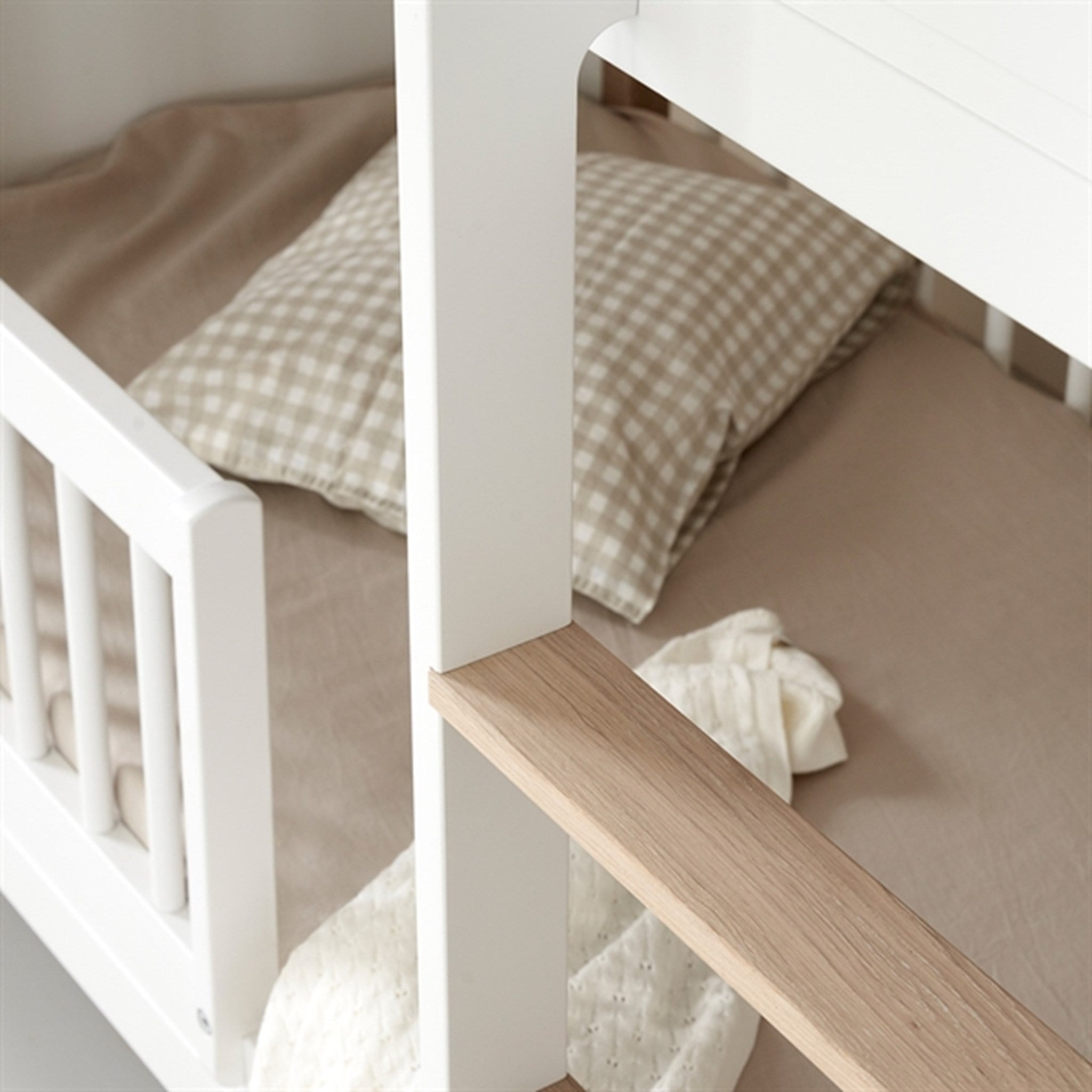 Oliver Furniture Wood Mini+ Køjeseng Hvid/Eg 2