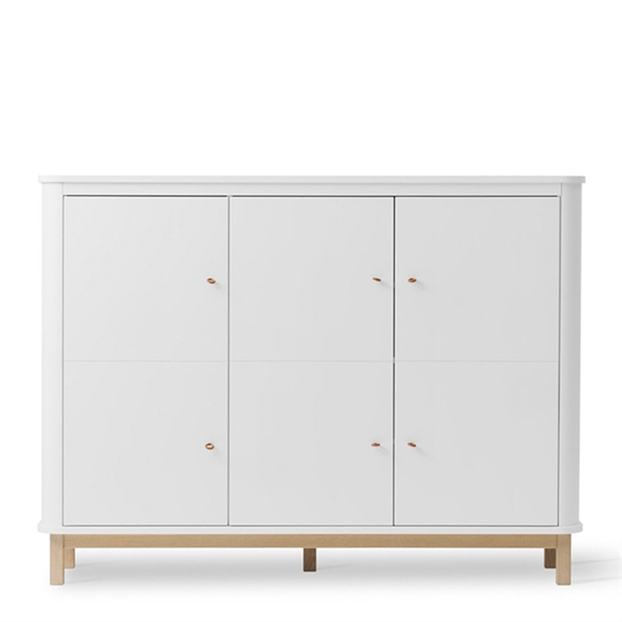 Oliver Furniture Wood Multiskab 3 Døre Hvid/Eg