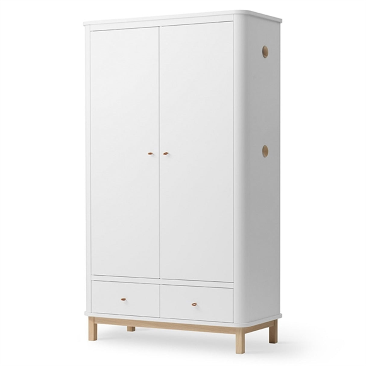 Oliver Furniture Wood Klædeskab 2 Døre Hvid/Eg
