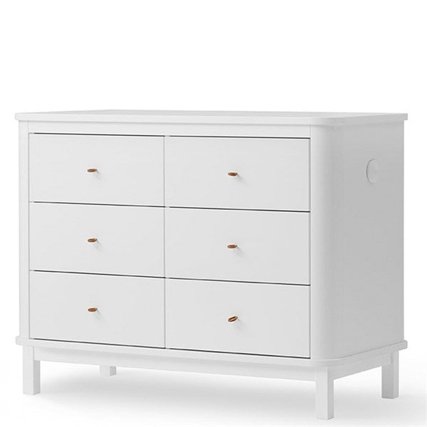 Oliver Furniture Wood Kommode m. 6 Skuffer Hvid