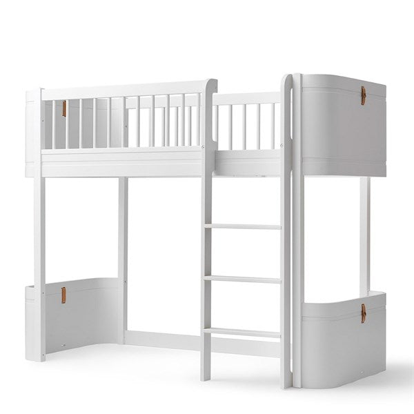 Oliver Furniture Wood Mini+ Halvhøj Seng Hvid