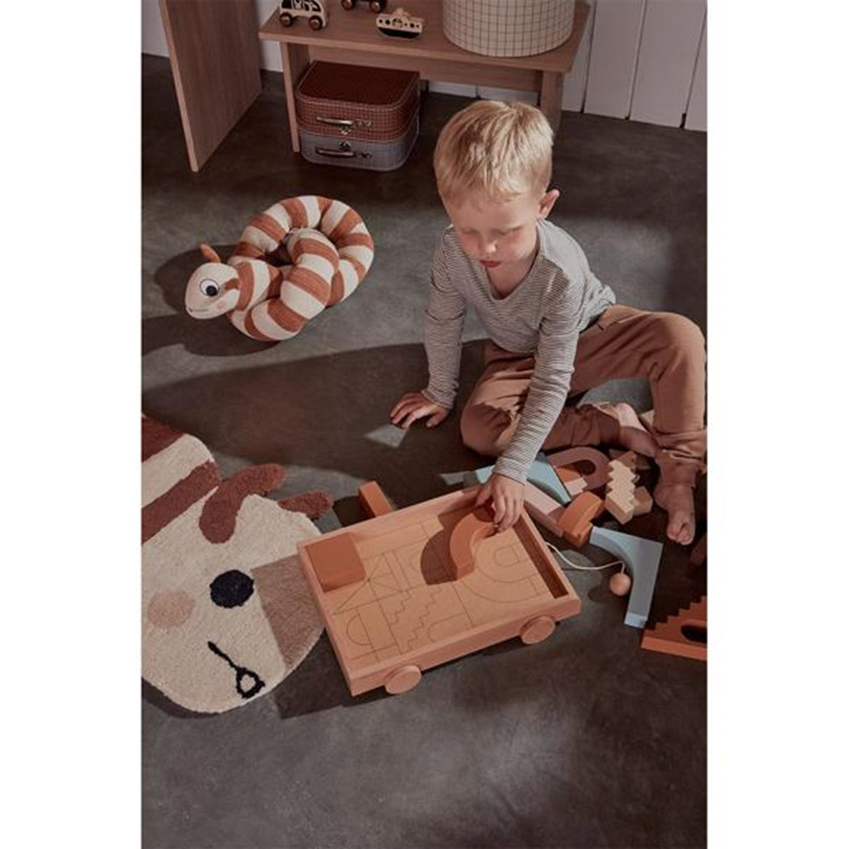 OYOY Træklodser Rainbow Wagon