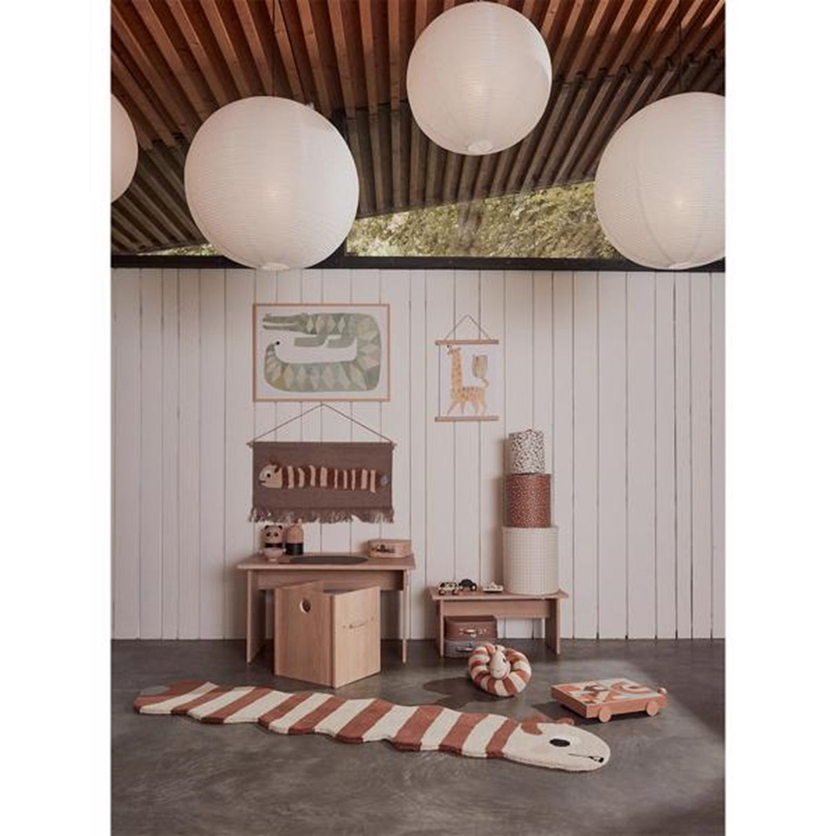 OYOY Træklodser Rainbow Wagon