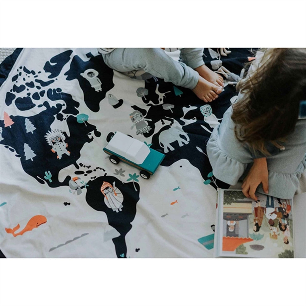 Play&Go 2-i-1 Legetæppe Worldmap/Stars
