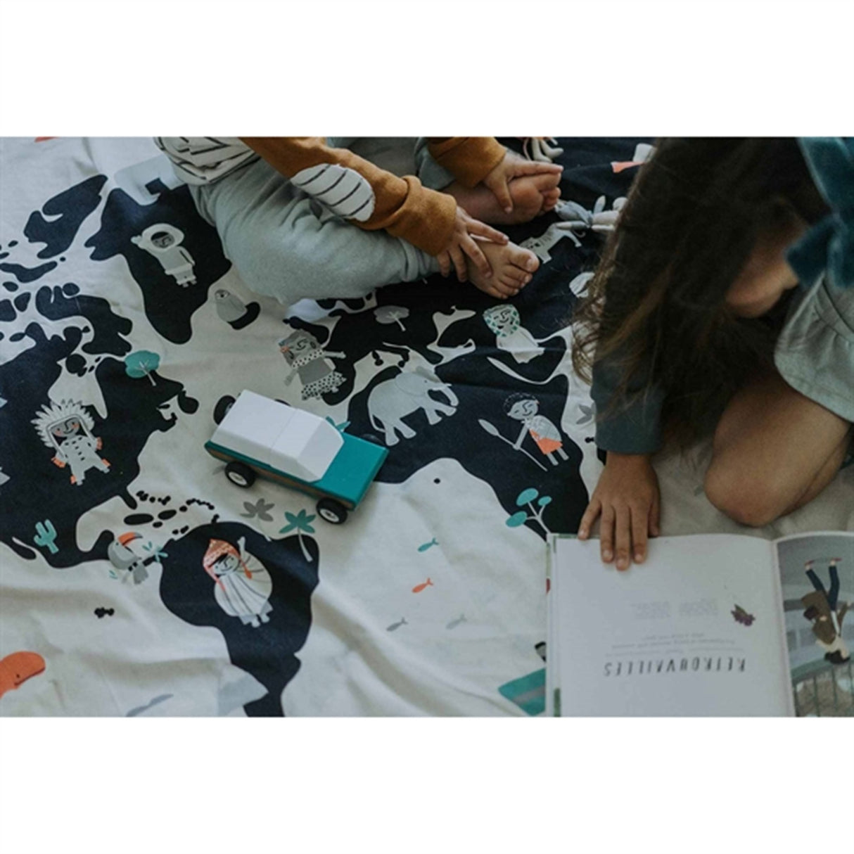 Play&Go 2-i-1 Legetæppe Worldmap/Stars