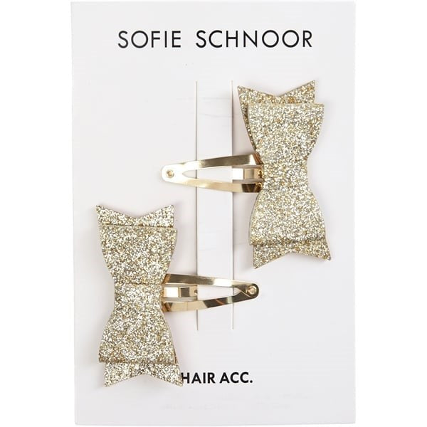 Sofie Schnoor Gold Glitter Hårspænde NOOS