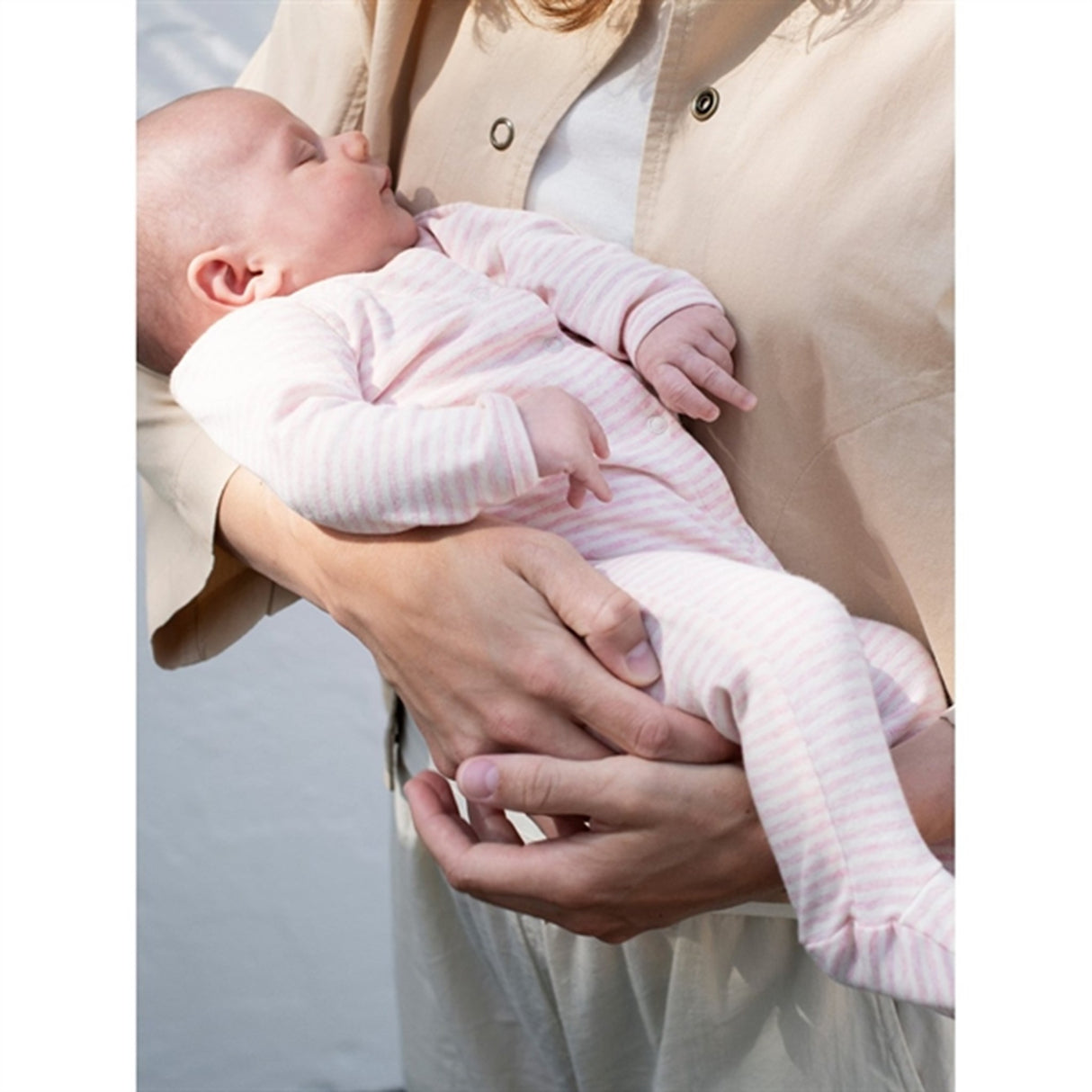 Serendipity Rosebud/Offwhite Newborn Heldragt m. Fødder