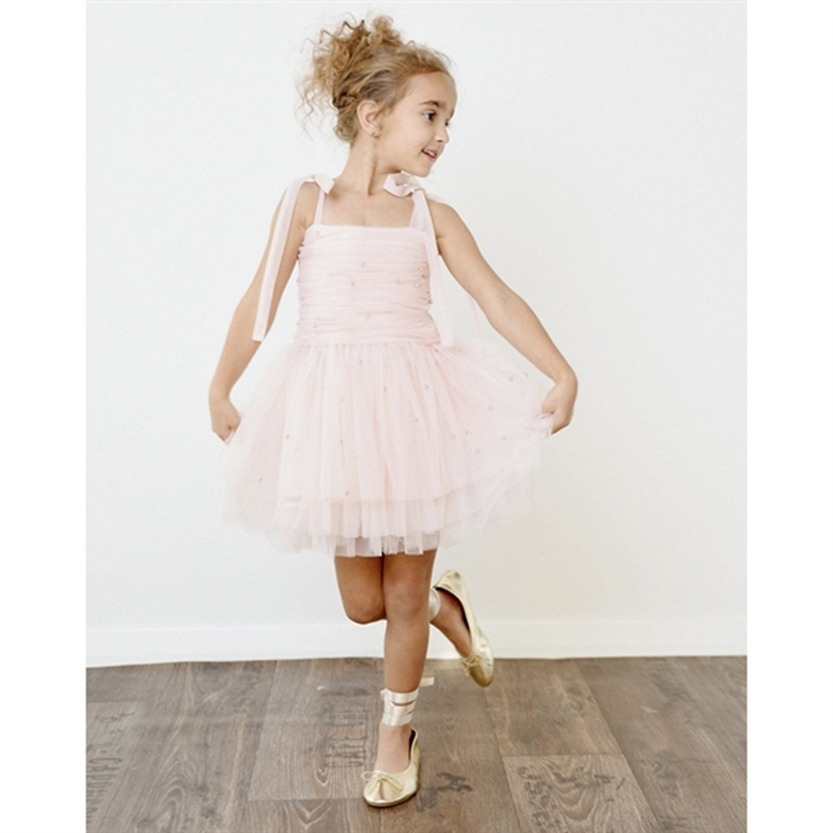 Dolly by Le Petit Tom Pearl Tulle Ballerina Kjole Pink