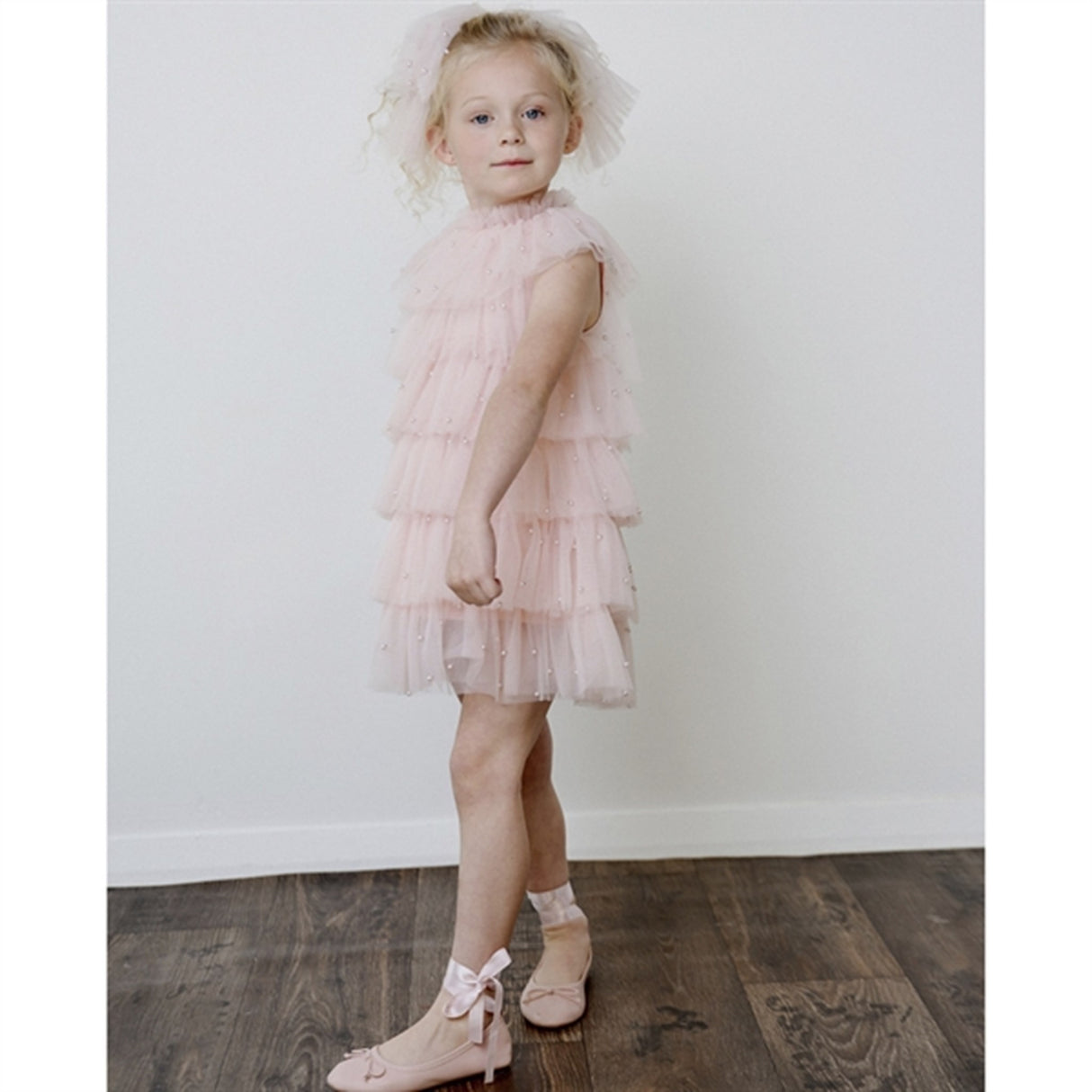 Dolly by Le Petit Tom Pearl Tutully Tiered Tulle Tuttu Kjole Pink