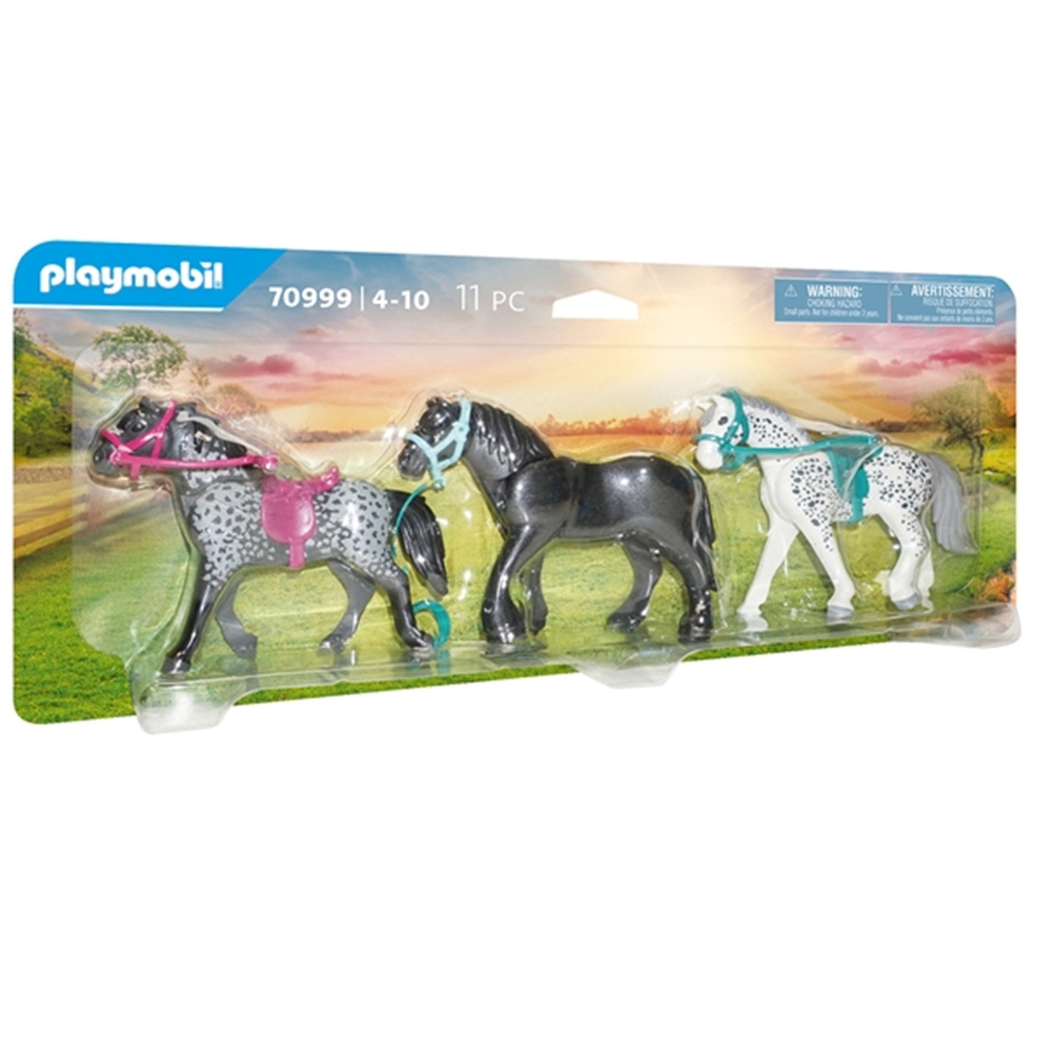 Playmobil® Country - 3 heste: Frieserhesten, Knabstrupper & Andalusier