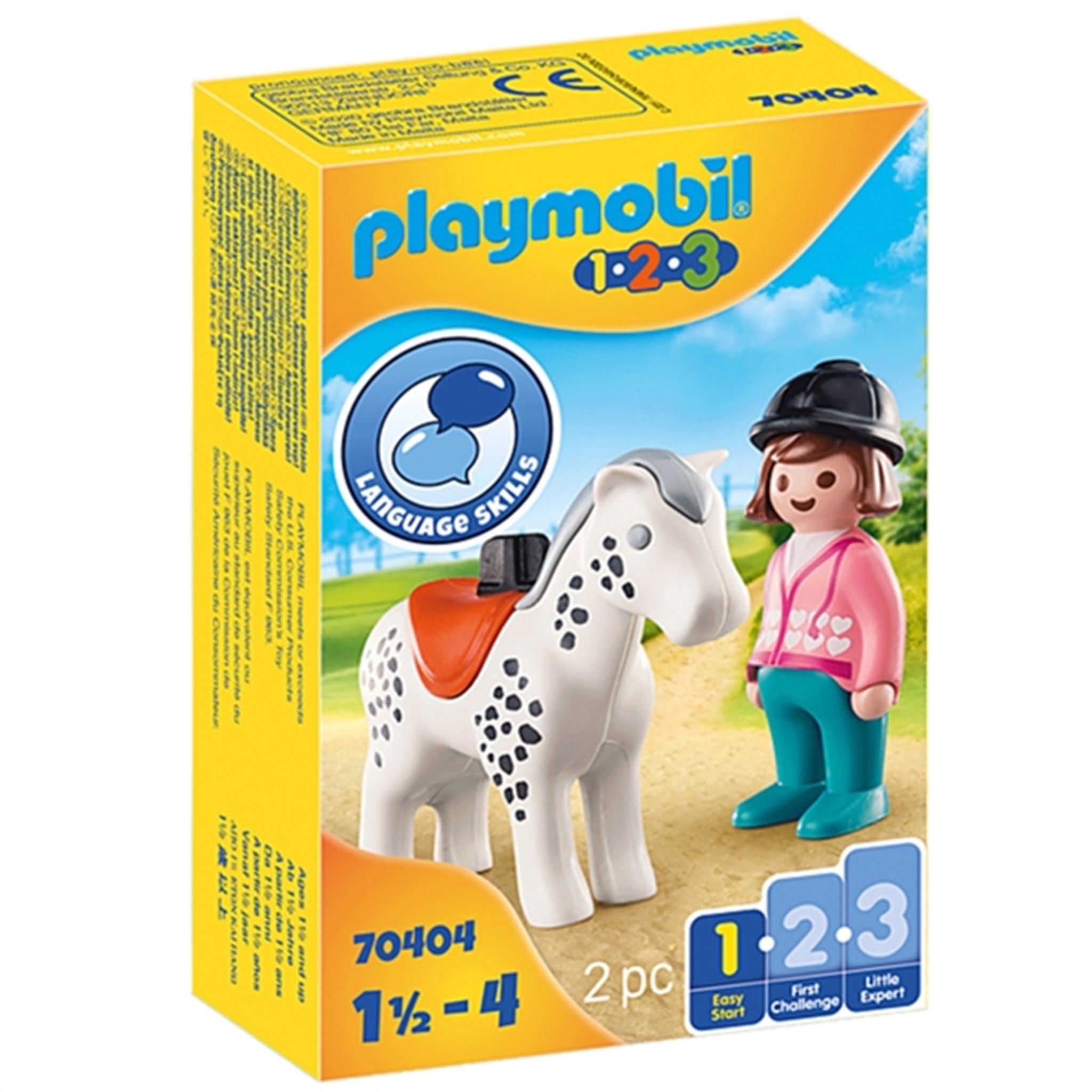 Playmobil® 1.2.3 - Rytter med Hest