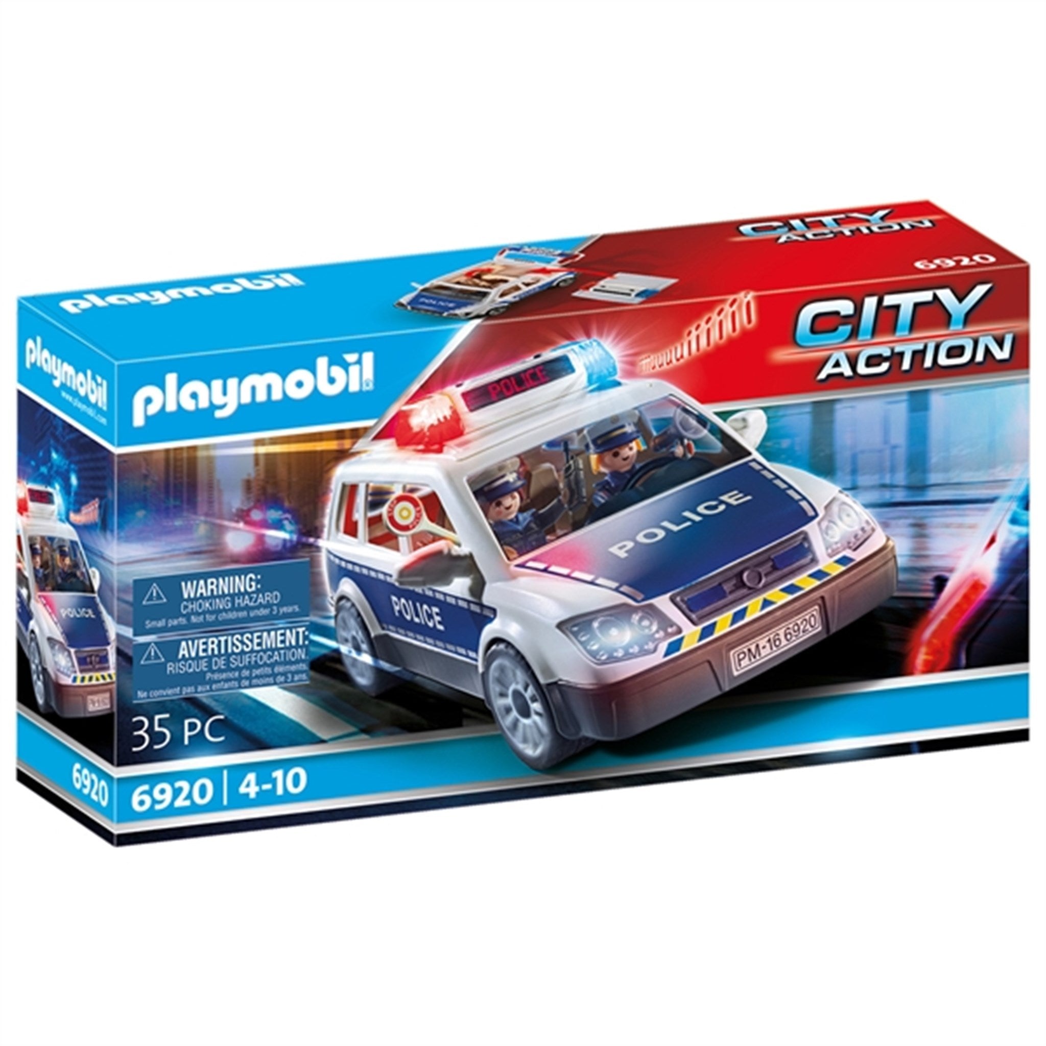Playmobil® City Action - Politibil med Lys og Lyd