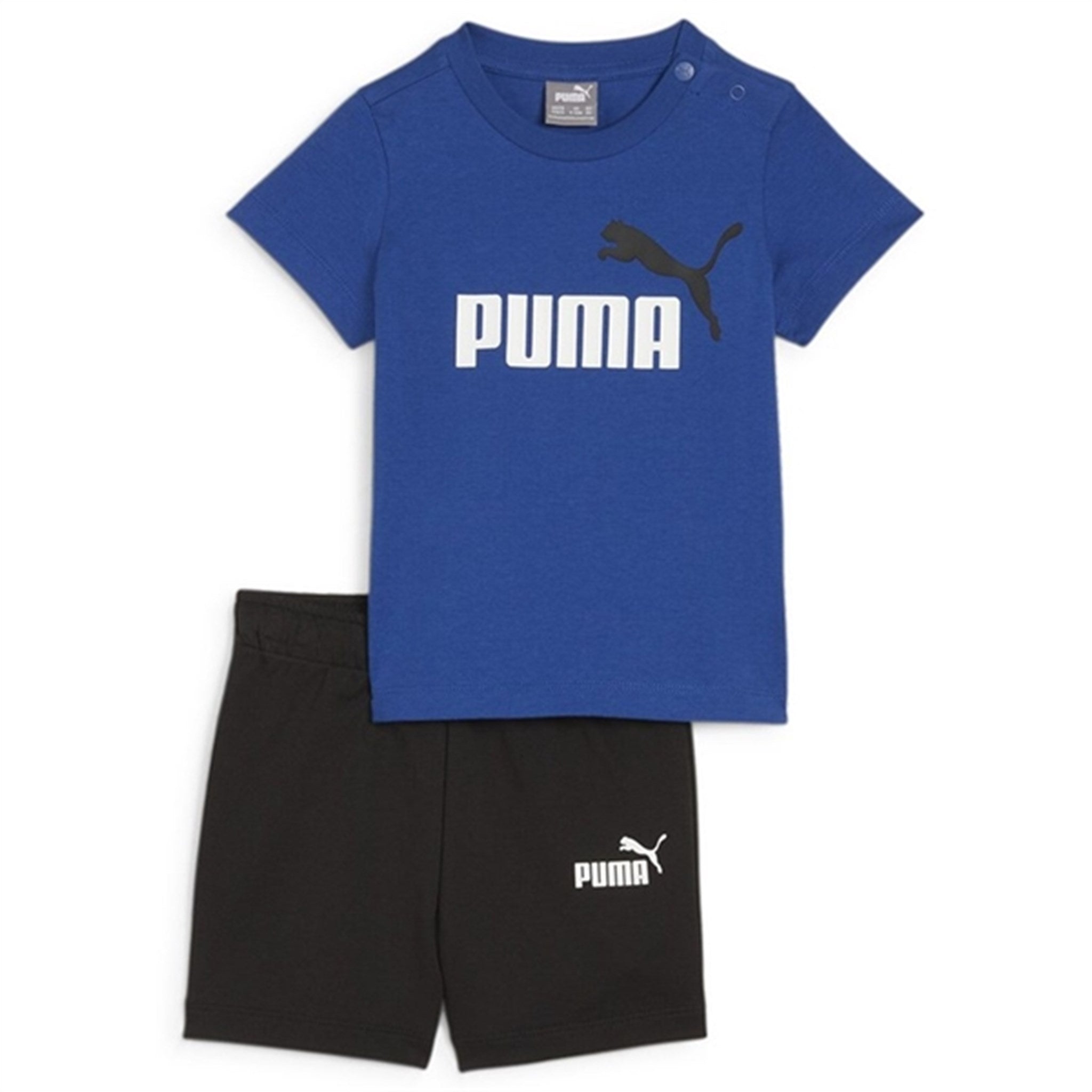 Puma Minicats T-Shirt Og Shorts Sæt Blue
