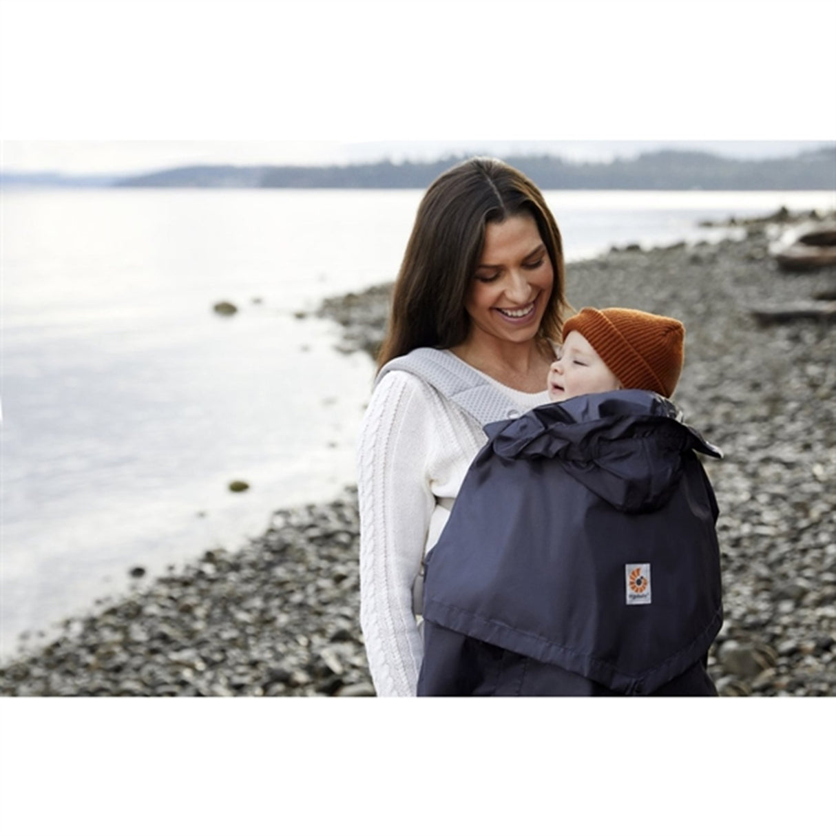 Ergobaby Regn og Vind Cover Til Bæresele Charcoal / Black