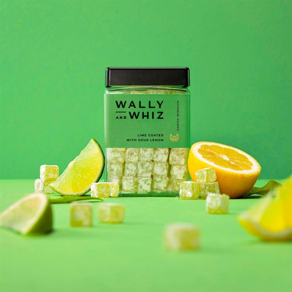 Luksusbaby Wally and Whiz Vingummier m/Lime og Sur Citron
