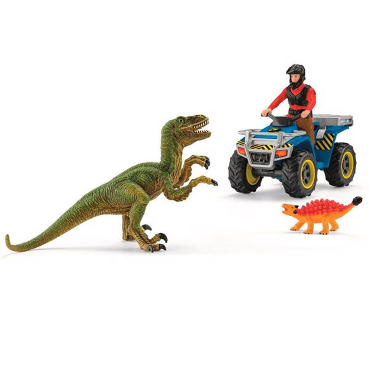 schleich® Dinosaurs Quad Flugt fra Velociraptor