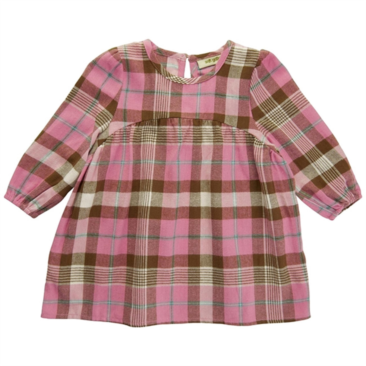 Soft Gallery Cocoa Brown Mynte Check Kjole