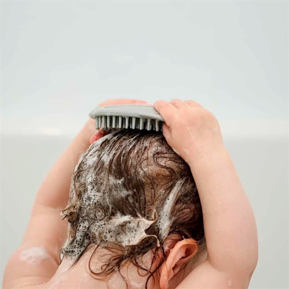 Haakaa Silikone Shampoo Børste Light Grey