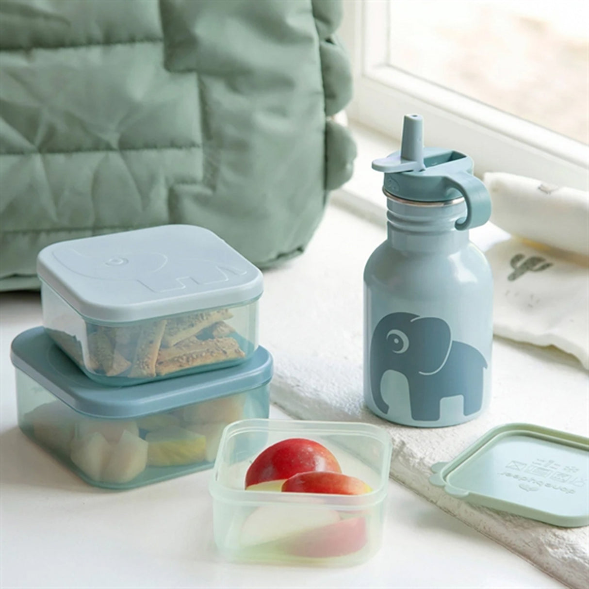 Done by Deer Snack Box Set 3-pak Deer Friends Blue