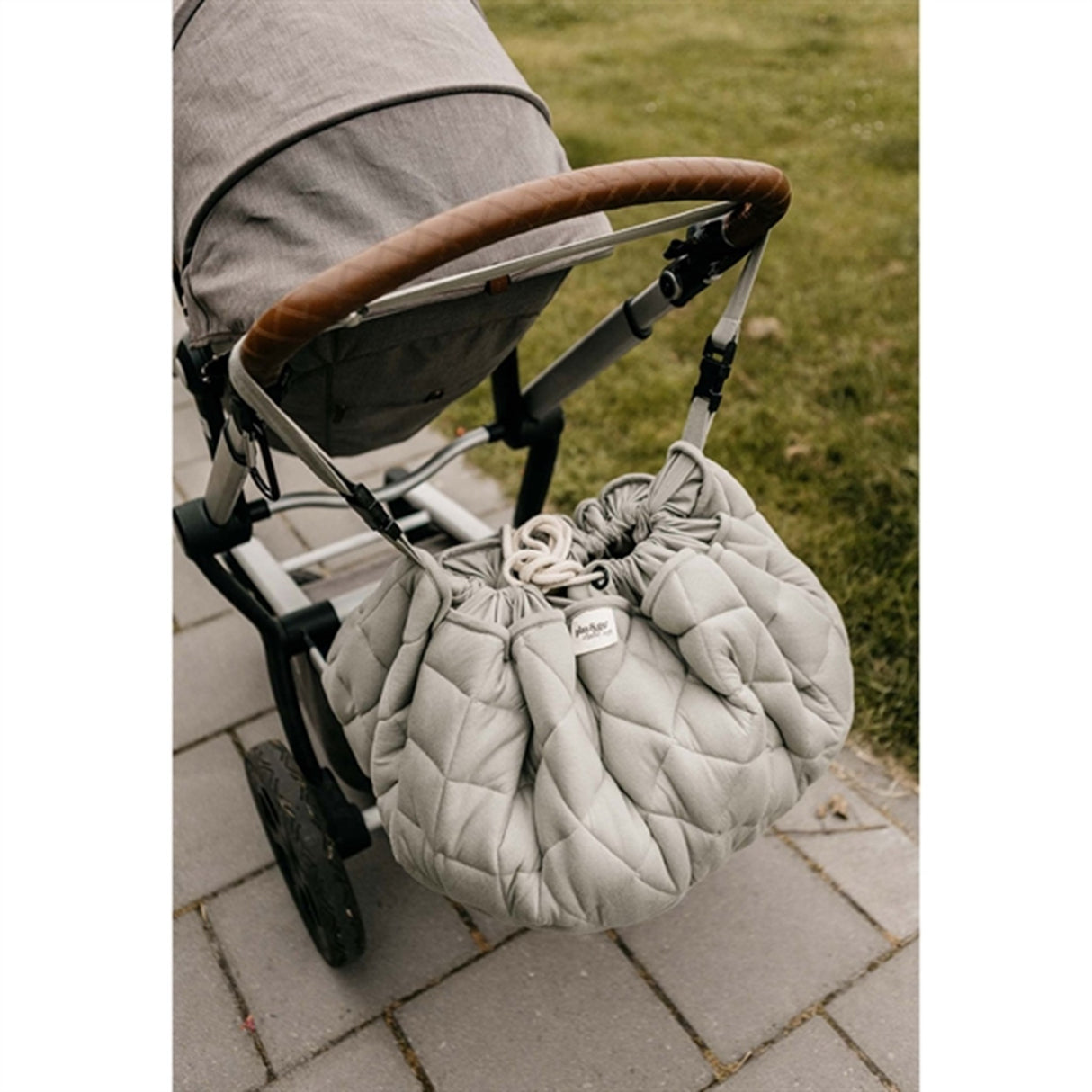 Play&Go 2-i-1 Legetæppe Soft Organic Meadow Green