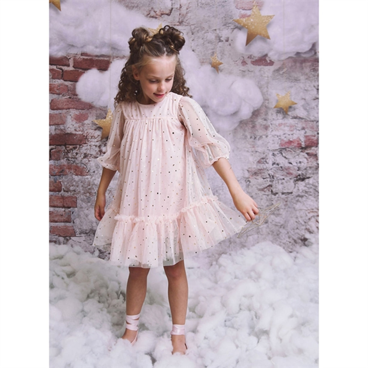 Dolly by Le Petit Tom Stars & Moon Empress Tulle Kjole Ballet Pink