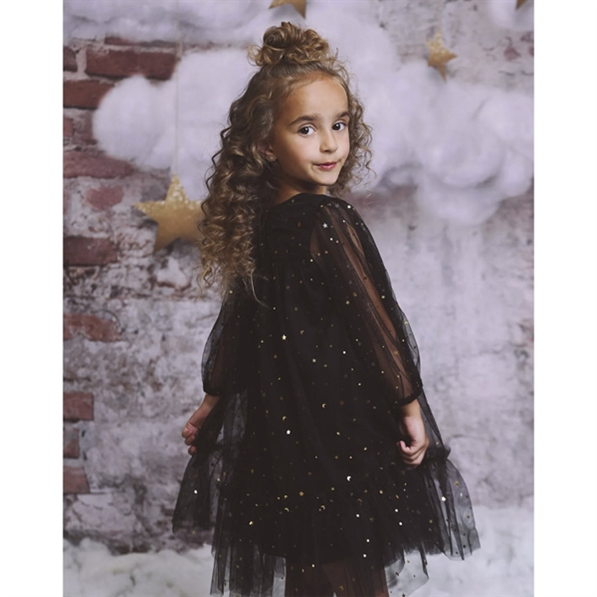 Dolly by Le Petit Tom Stars & Moon Tulle Empress Kjole Black