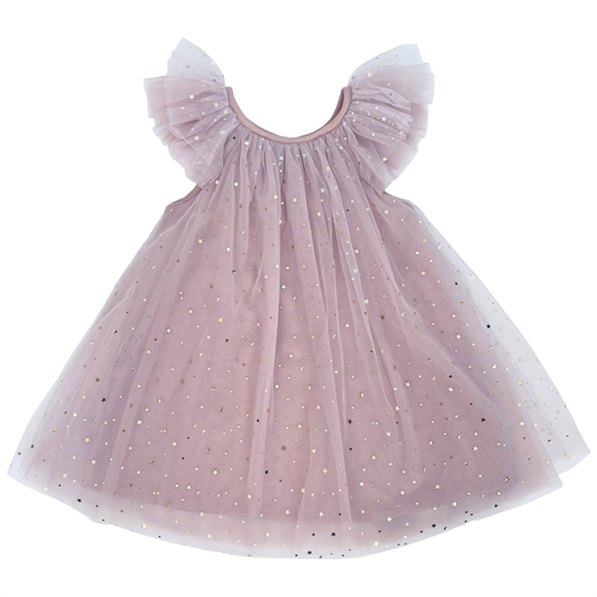 Dolly by Le Petit Tom Stars & Moon Fairy Tulle Kjole Dusty Violet