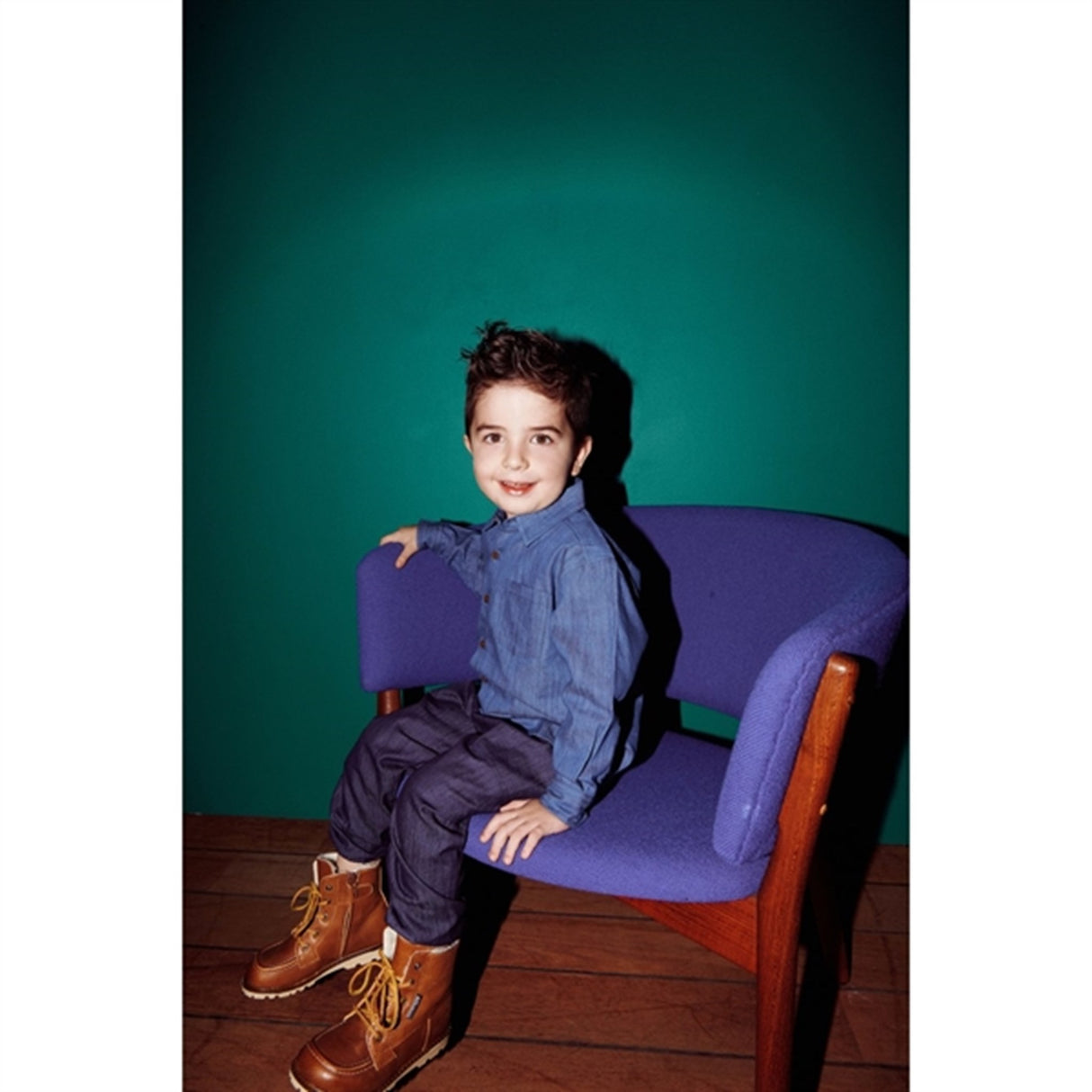 Copenhagen Colors Lt Denim Blue Denim Classic Skjorte