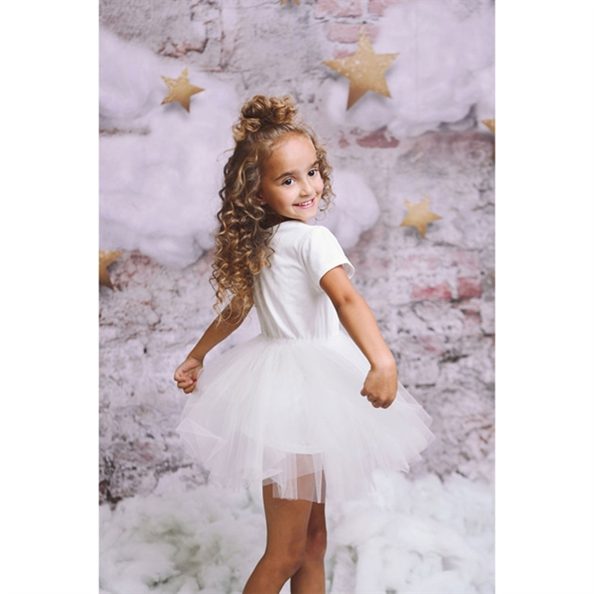 Dolly by Le Petit Tom Tutully T-Shirt Tutu Kjole White