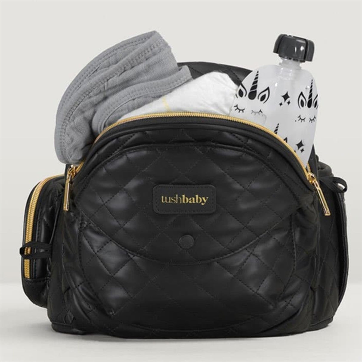 Tushbaby V2 Hip Carrier Vegan Leather Black