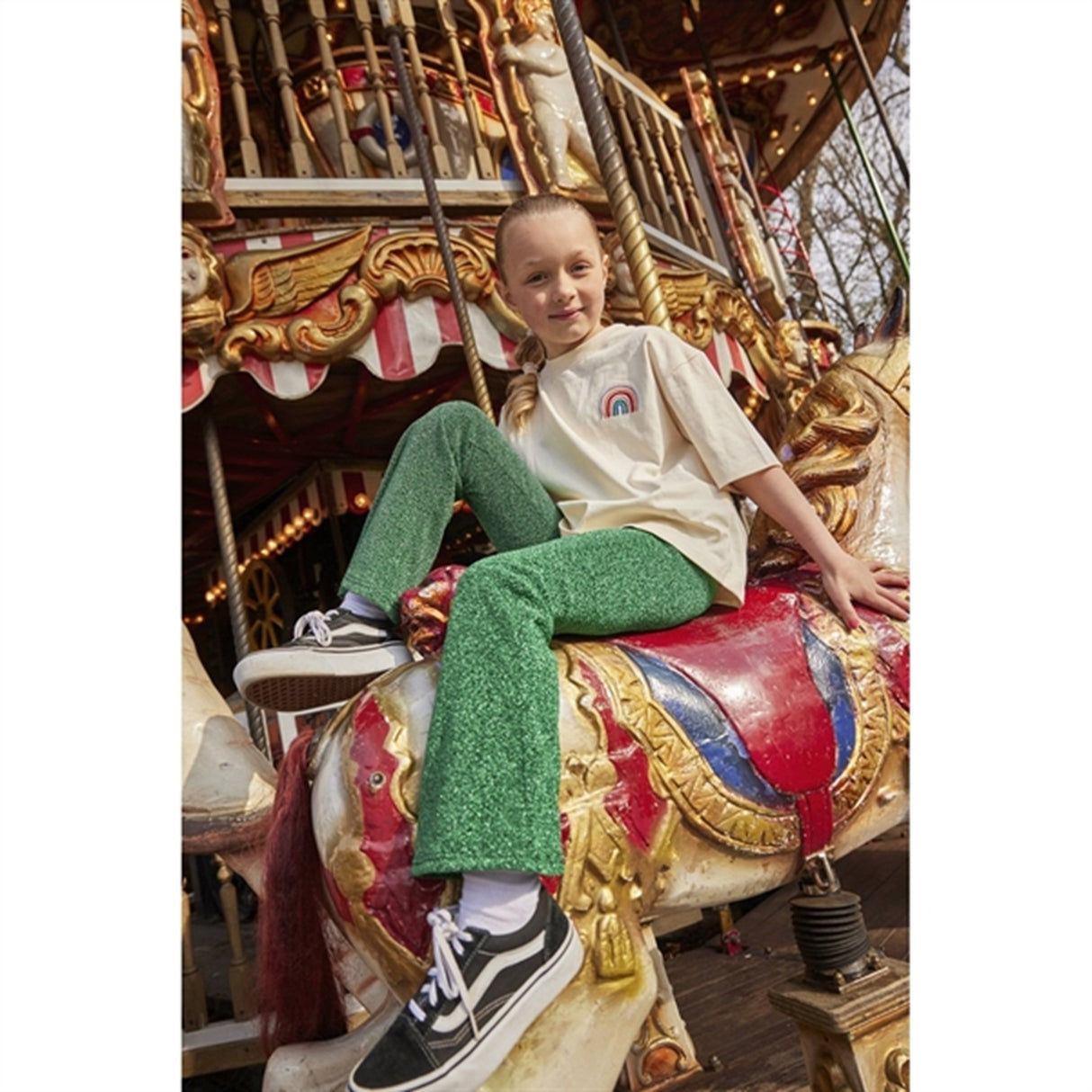 The NEW Bright Green Jidalou Flared Bukser