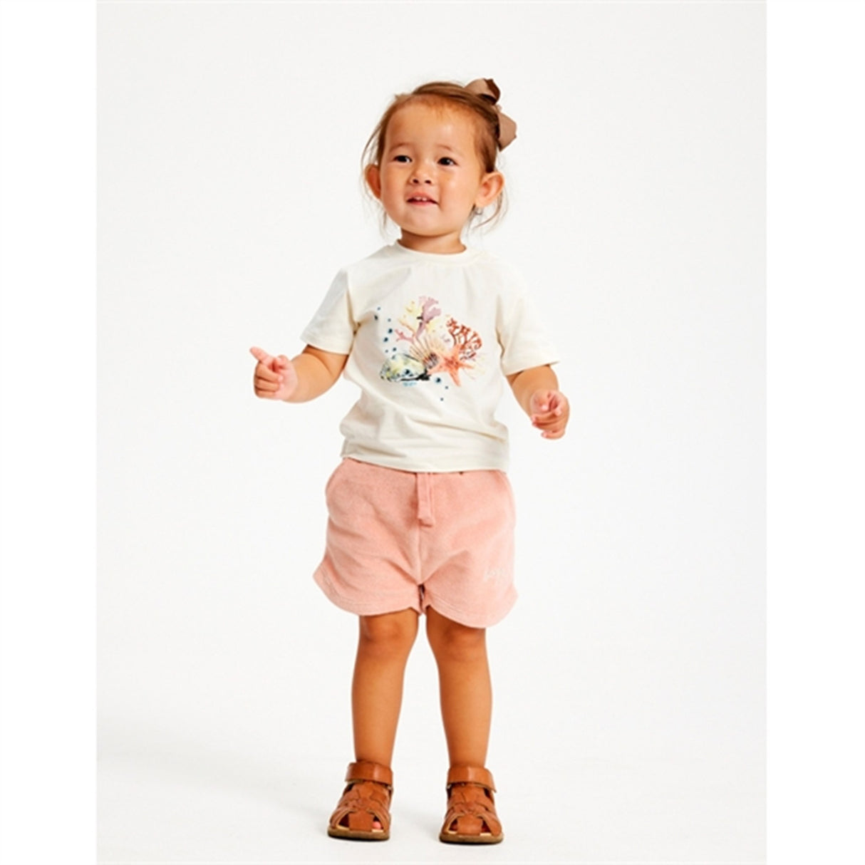 THE NEW Siblings Peach Beige Gertrud Terry Shorts