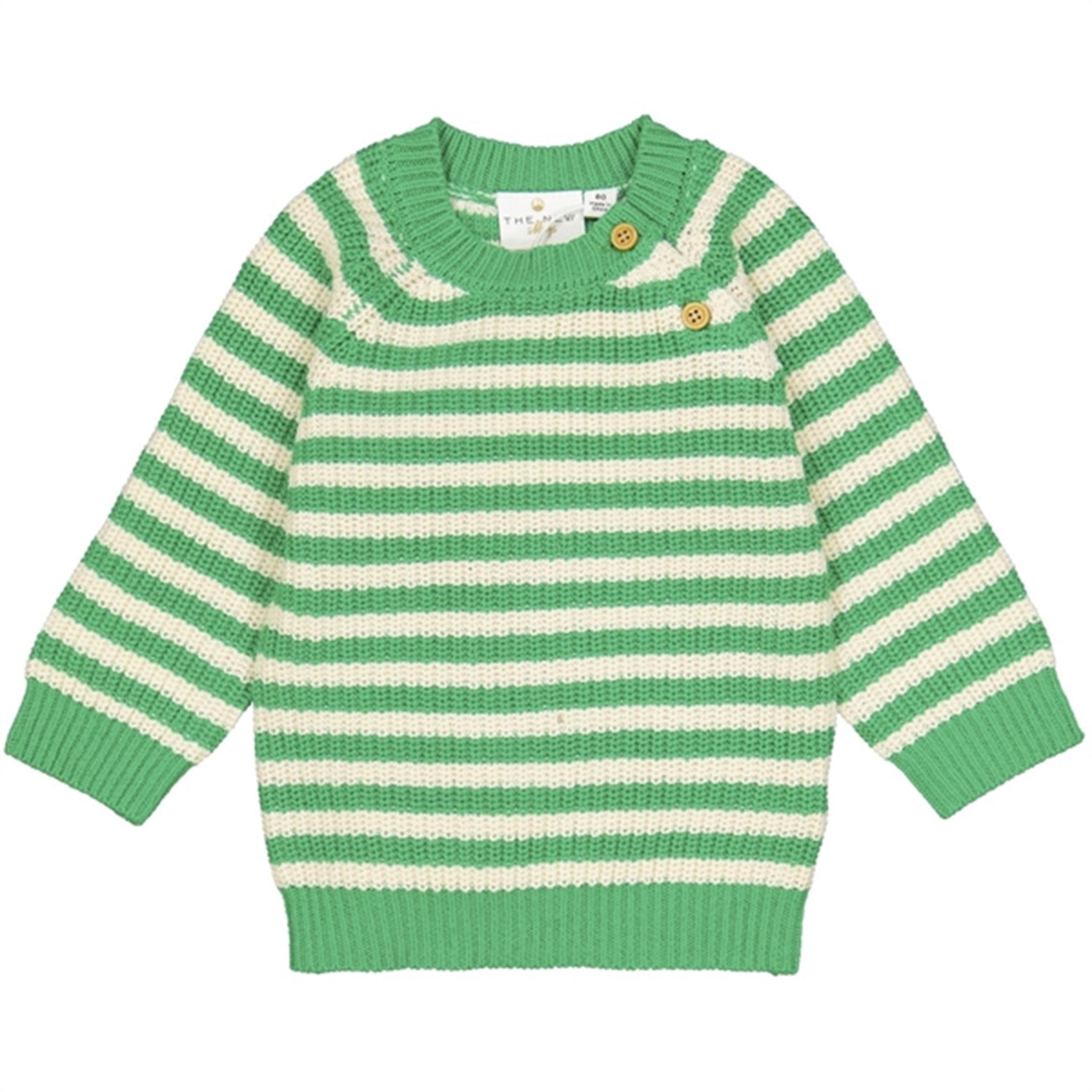 THE NEW Siblings Bright Green Ilfred Strik Sweater