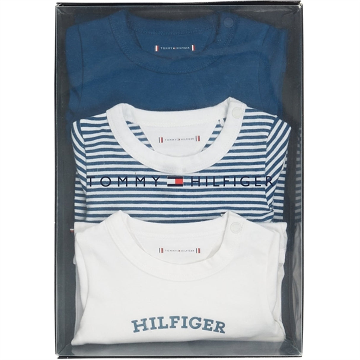 Tommy Hilfiger Baby Body 3-Pak Gaveæske Deep Indigo