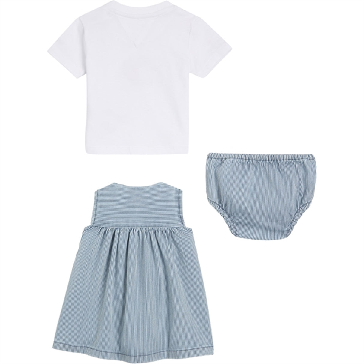 Tommy Hilfiger Baby Striped Kjole Sæt Denimstripe