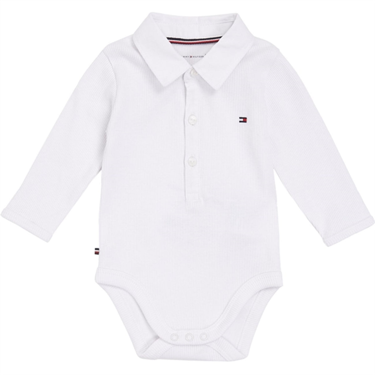 Tommy Hilfiger Baby Rib Collar Body White