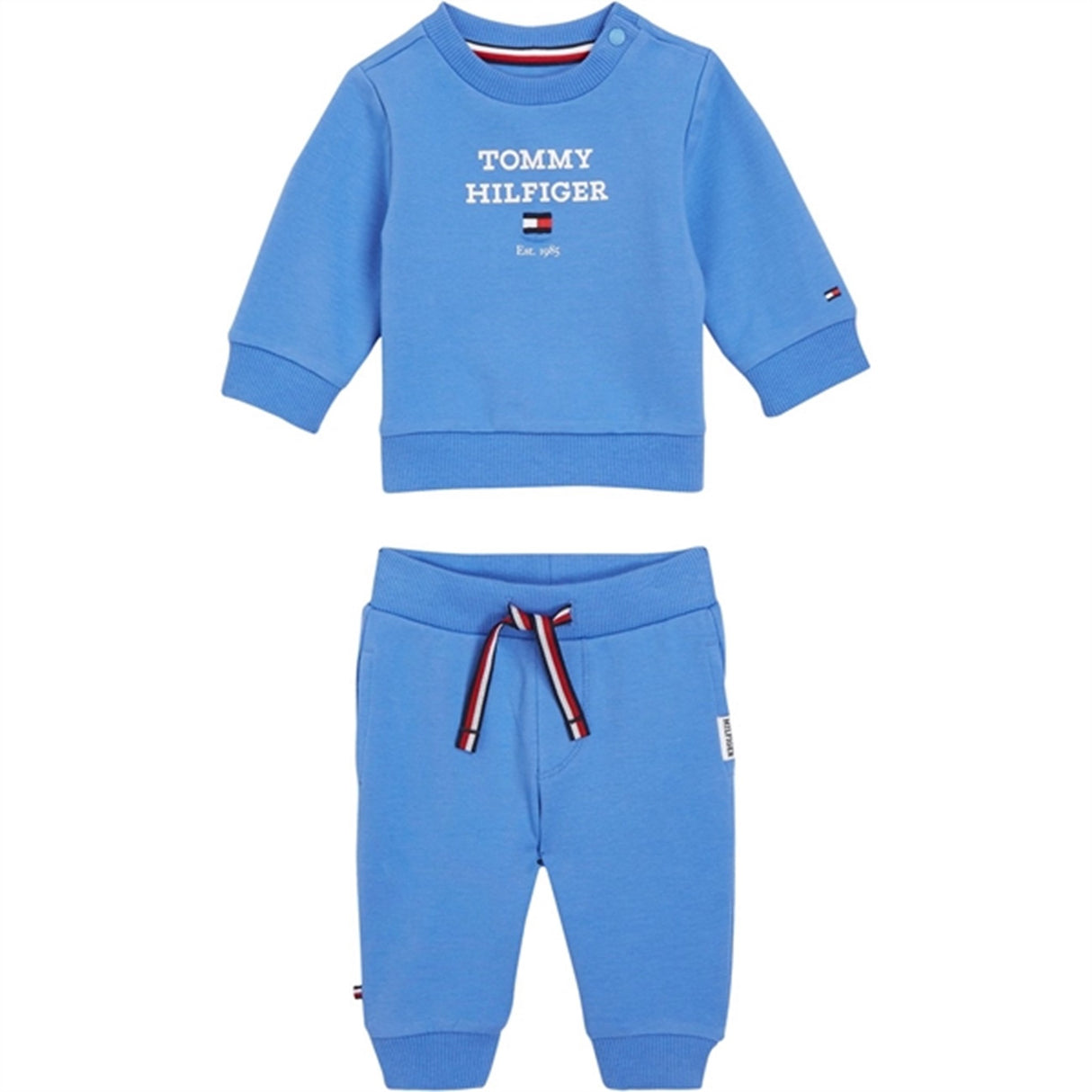 Tommy Hilfiger Baby Th Logo Sæt Blue Spell
