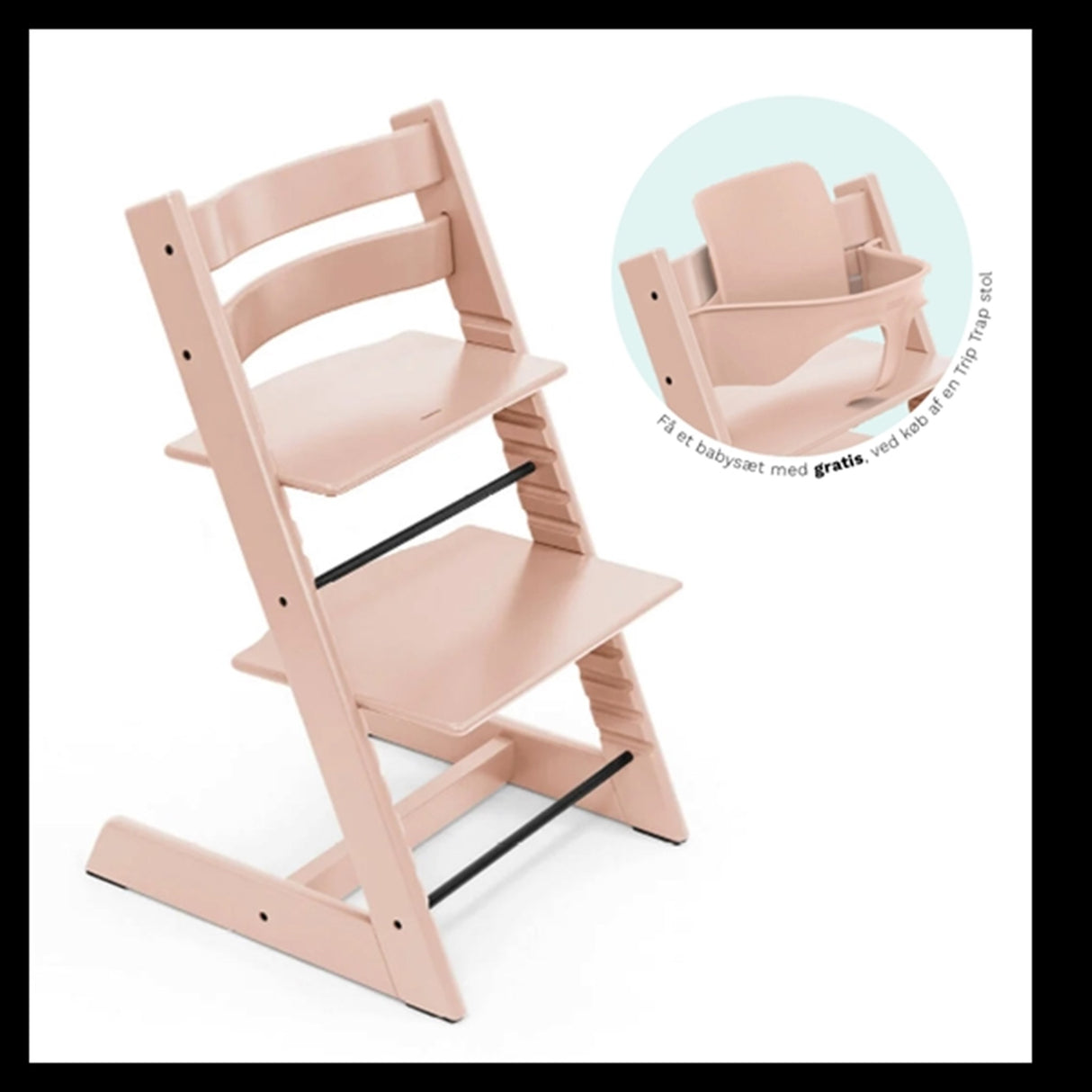 Tripp Trapp® Højstol Serene Pink inkl. Baby Set
