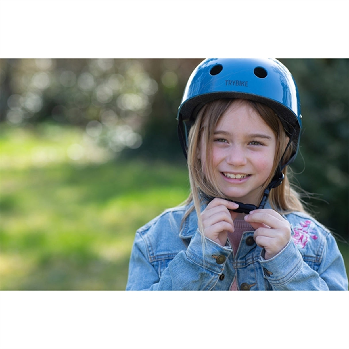 Trybike CoConut Mandan Blue Cykelhjelm Retro Look