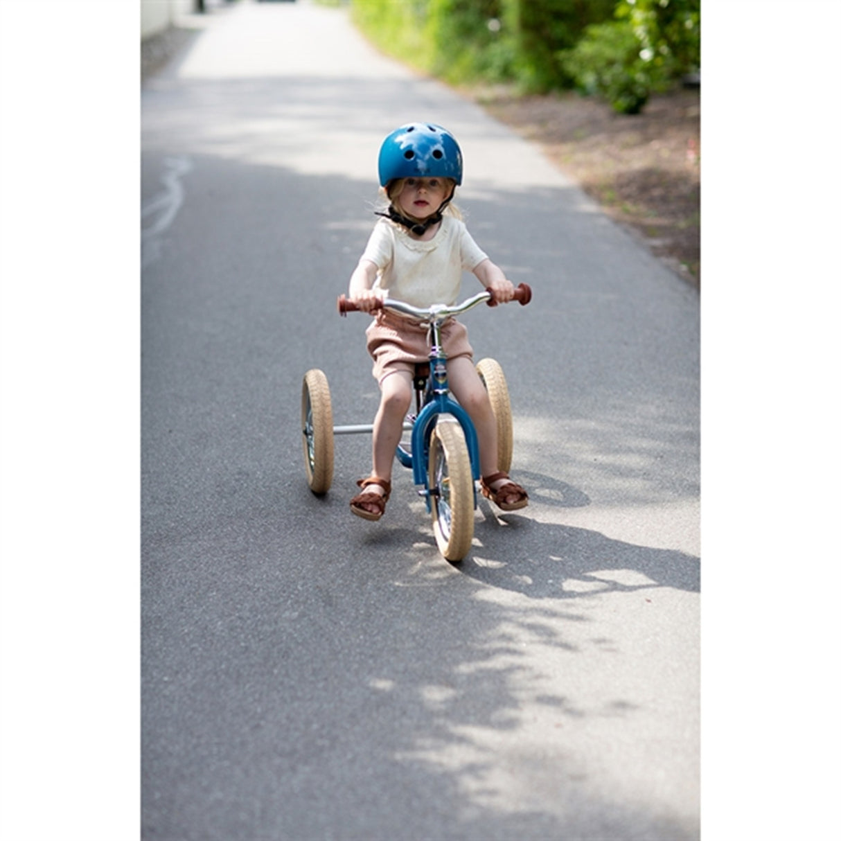 Trybike CoConut Mandan Blue Cykelhjelm Retro Look