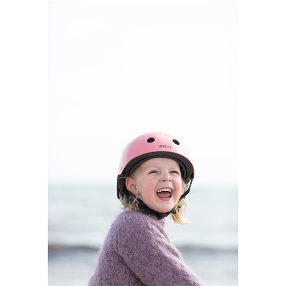 Trybike CoConut Jaipur Pink Cykelhjelm Retro Look