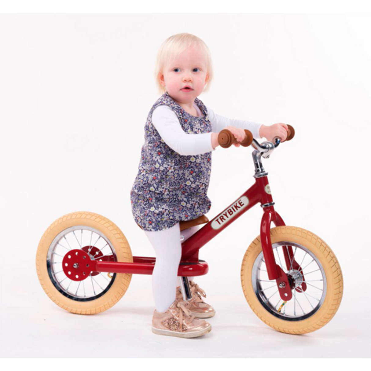 Trybike in Steel 2 Wheels Vintage Red